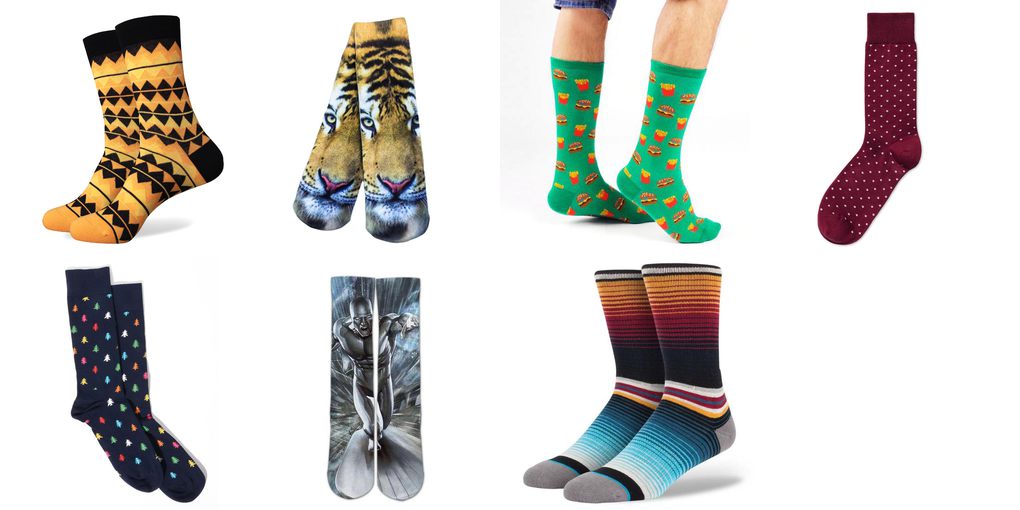 printed socks for men